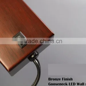 Flexible 3w Goose Neck Wall Light for Bed Reading Lamp thumbnail-2