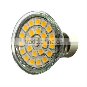Warm White 5050 Smd Gu10 Led Light 400LM With Glass Cover thumbnail-1