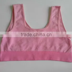 Ladies Orignal One PIece Plus Size Yogawear Seamless Compresssion Stripes Crossfit Sports Bra thumbnail-5