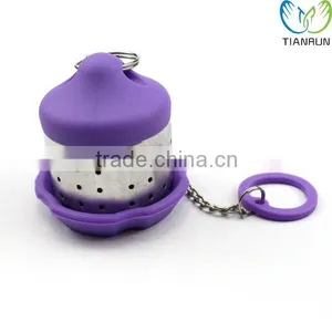New Style Reusable Tools Gift Purple Stainless Steel Tea Infuser thumbnail-1