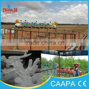 Mini Roller Coaster Dragon Train ! Mini Roller Coaster Slide Dragon Train Set Amusement Electric Train thumbnail-4