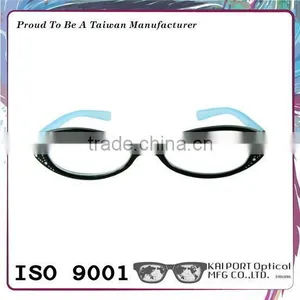 Bicolor and Rhinestones Decoration Eyewear thumbnail-1