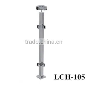 Square Glass Panel Holding Clip Spring Loaded Clamp/ Pipe Clamp Price thumbnail-2