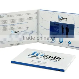 Customized 2.4",2.8", 4.3" , 5", 7", 10" Digital Video Book,lcd Video Greeting Card thumbnail-1