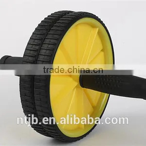 New 2015 Detachable Ab Body Shaper Wheel Roller Abdominal Roller Workout With Free Knee Pad Power Wheel thumbnail-1