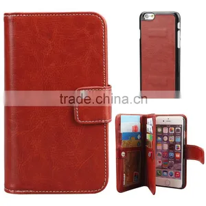Hot Leather Wallet Phone Case For IPhone 6s thumbnail-1