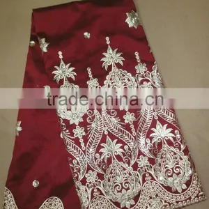 Hot Sale Girl Flower Lace George Fabric Indian Fashion George Fabric African George Fabric for Garments thumbnail-1
