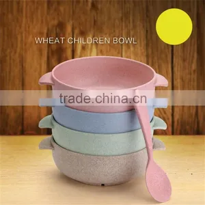Wheat Straw Healthy Baby Feeding Bowl Set thumbnail-2