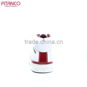 White Leather High Cut Shoes Men With Rubber Sole thumbnail-3