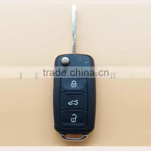 High Quality VW Car Remote Control Key for 3 Button 2002-2005 VOLKSWAGEN PASSAT B5 Key Fob Case Blank Cover 433MHZ ID48 Chip thumbnail-1
