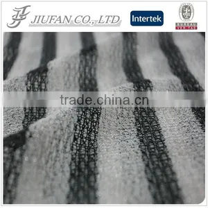 Jiufan Textile 2015 Hot Sale Knit Yarn Dyed Strip Polyester Rayon Fabric With 2% Lurex Strip for Sweater thumbnail-1