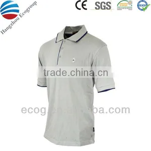Golf Polo Shirt Made of 100% Cotton Pique Sweat Absorbing, Custom Embroidery Logo thumbnail-1