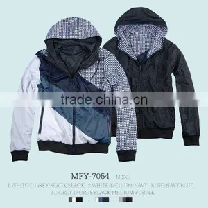 Men's Nylon Jacket With Reversible Function thumbnail-1