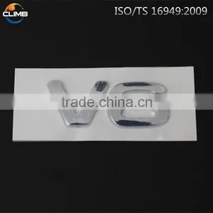 4mm 3d Stickers Chrome Car Custom Separated Letters /V6 Car Emblem thumbnail-1