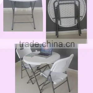 80cm Small Round Plastic Folding Table thumbnail-1