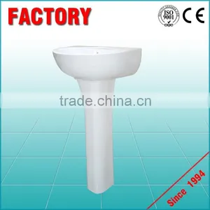 Hot Sale Wash Basin With Pedestal, Direct Factory Price Wash Basin With Stand thumbnail-1