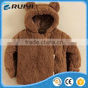International Kids Wear Man Made Fur Coat thumbnail-3