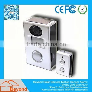 Wireless Wall Clock Camera Solar Camera Alarm With Video Record and Solar Panel thumbnail-1
