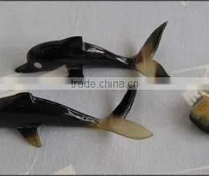 Dolphin Or Duck Horn Carving Chopstick Set - SDCH622LR-1 thumbnail-1