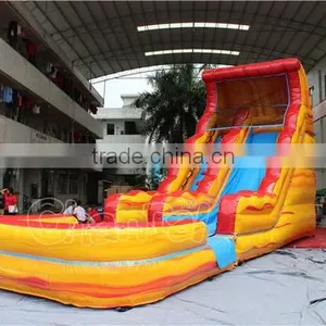 Volcano Commercial Giant Inflatable Water Slide With Pool for Sale Quality Choice thumbnail-2