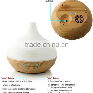 Home Use Light Wood Grain 300ml 14W Can Be Timed Air Aroma Diffuser thumbnail-4