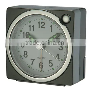 Simple Small Travel Size Sweep Alarm Clocks Snooze Light thumbnail-3