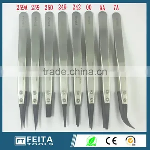 High Quality Auto Hand Tools Tweezers /ESD Stainless Steel Replaceable Tip Tweezers thumbnail-3