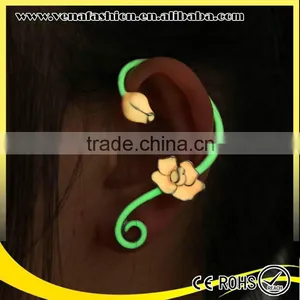 Glow in the Dark Shaped Stud Rose Flower Earring thumbnail-1