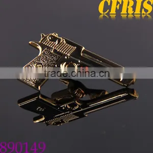 Wholesale Gold/silver Pistol Tie Bar Gun Tie Bar thumbnail-1