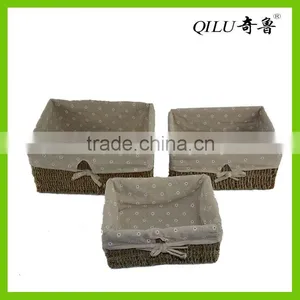 Sea Grass Basket With Cut-out Handles FG-344 thumbnail-2