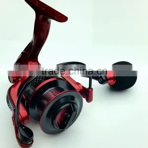 High Quality Fishing Tackle Spinning Reel With Red Aluminium Spool Fishing Reel thumbnail-2