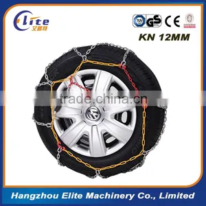 ELITE 12mm KL Carbon Steel Diamond Design Snow Chain for Car thumbnail-3