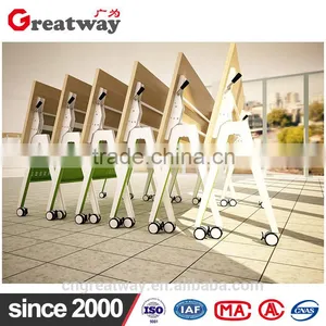 Folding Conference Table for Bosses and Staffs Meeting Table Office Desk (QM-21) thumbnail-1