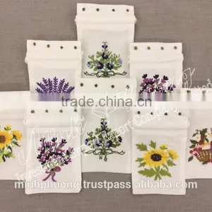 Size 10x15cm Fruit Flower Basket Sachet Hand Embroidery Cloths Fragrant Bag thumbnail-5