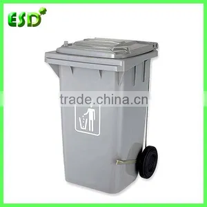 100L Durable Plastic Garbage Bin With Foot Pedal and Side Wheels thumbnail-1