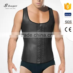 S-SHAPER Wholesale Men's Latex Waist Trainer Body Shaper Girdle Vest thumbnail-1