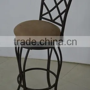 Wholesale Iron Steel Banquet Chair Furniture Famous Design Indoor Wrought Iron Chairs for Sale thumbnail-4