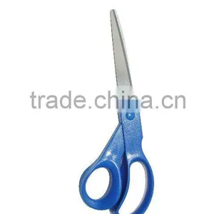 Blue Plastic Handle Best Household Scissors Rubber Plastic Handle Scissors thumbnail-1