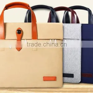 2016 China Supplier Customize 15" 17" Notebook Laptop Messenger Pouch Shoulder Case Bag Handbag For Dell Lenovo thumbnail-5