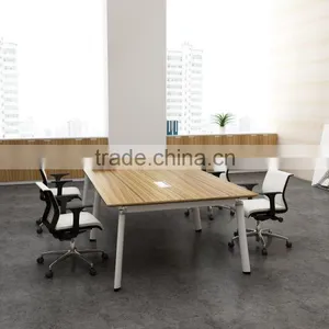 Modern Style Medium Size Conference Table With Metal Legs thumbnail-2
