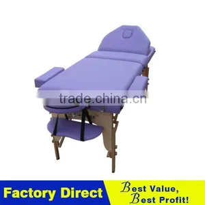 PU Reiki Portable Massage Table Salon Spa Purple thumbnail-1
