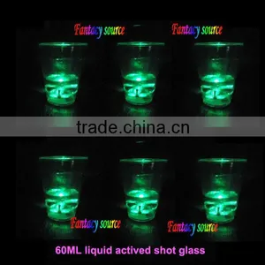 60ml Liquid Actived Led Shot Glass,led Flashing Cup,led Liquid Whiskey Cup thumbnail-1