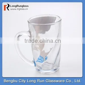 LongRun 360ml Hot New Products for 2015 Promotional Drinking Glass Mug Handle With Customer's Logo thumbnail-2