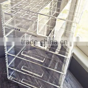 Wholesale High Quality 5 Tiers Acrylic Cosmetic Box With Drawers thumbnail-1