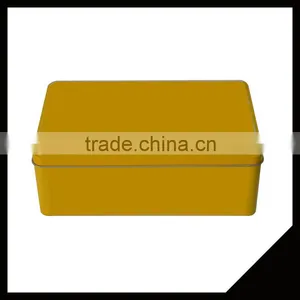 Colorful Custom Rectangle Packaging Tin Box Food Tin Box With Hinged Lid thumbnail-1