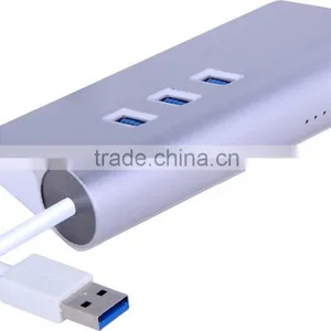 CZH 3 Port Usb 3.0 Hub Driver Download High Speed With 1 RJ 45 Lan Ethernet Adapter thumbnail-1