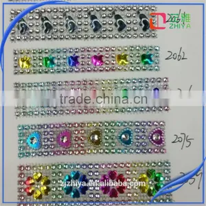 Many Design Plastic 24row Plastic Rhinestone Mesh thumbnail-1