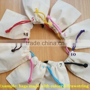 Cotton Fabric Bag With Drawstring Closure thumbnail-2