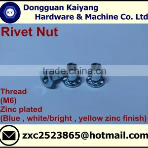 Rivet Nuts (with Head Printed Pattern) (Furniture Fastener); M6, M8 thumbnail-1