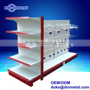 Supermarket Shelving With Perforated Back Panel for Wire Hook thumbnail-1
